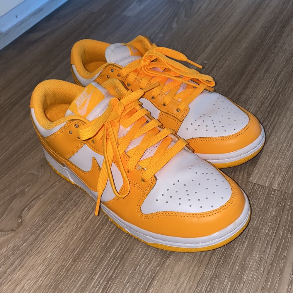 neon yellow and orange nikes